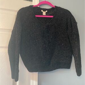 Black knit sweater